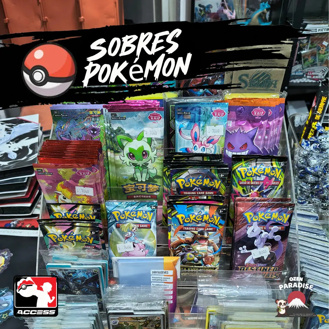 Sobres Pokémon: Expansiones Recientes y Clásicas