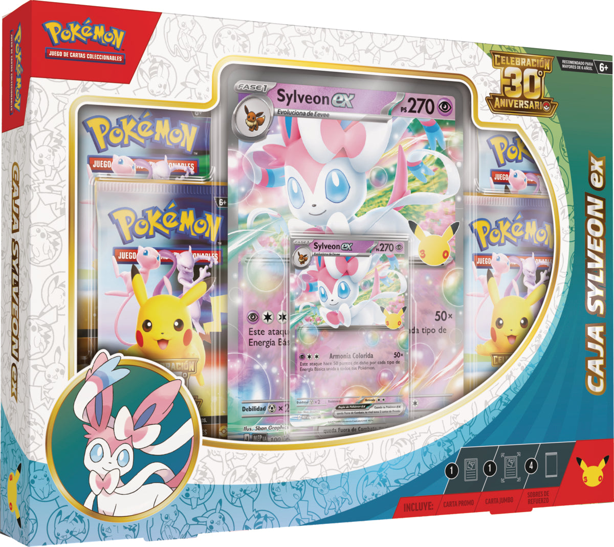 Caja Sylveon ex y Caja Greninja ex de Celebración 30.º Aniversario de JCC Pokémon