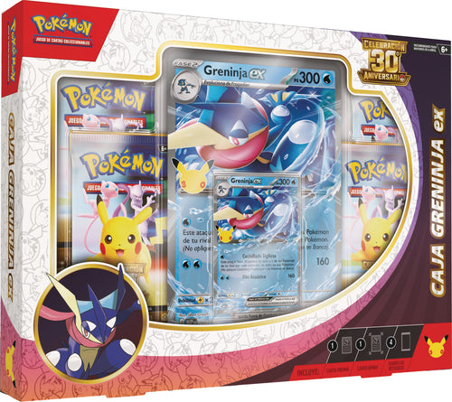 Caja Sylveon ex y Caja Greninja ex de Celebración 30.º Aniversario de JCC Pokémon