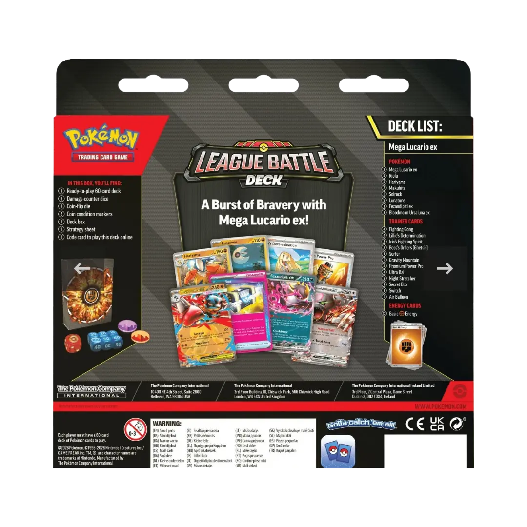 League Battle Deck MegaLucario ex2