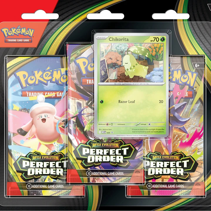 Pokémon TCG - Mega Evolution: Perfect Order - 3 Pack Blister