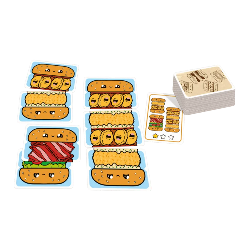 Burger ¡ya! - Juego de Mesa de Rapidez y Destreza Visual