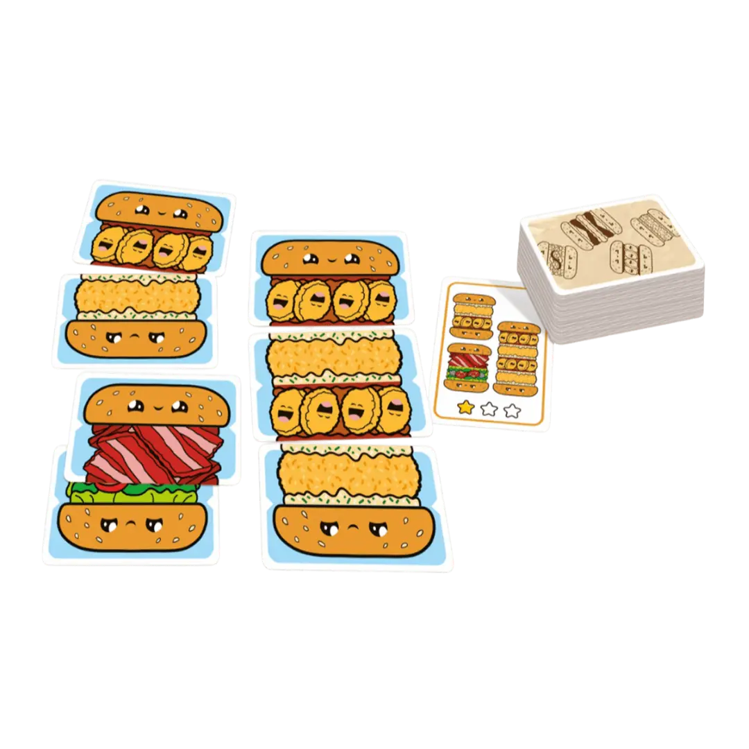 Burger ¡ya! - Juego de Mesa de Rapidez y Destreza Visual